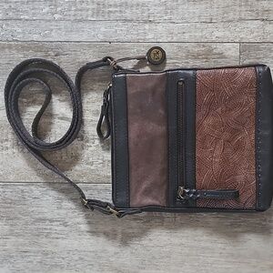 The SAK Brown Leather Crossbody Bag